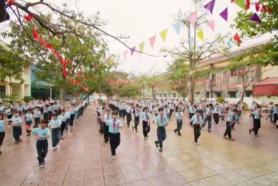 ĐỒNG DIỄN VÕ NHẠC VOVINAM CỦA HỌC SINH TRƯỜNG TIỂU HỌC NAM CƯỜNG